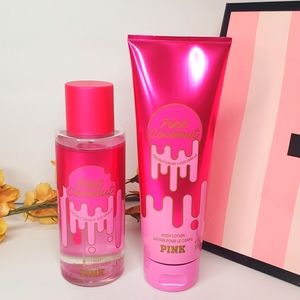 New  pink coconut lotion pink Victoria secrets